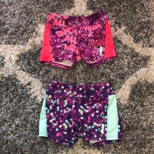 2 pairs of Reebok kids small athletic shorts.